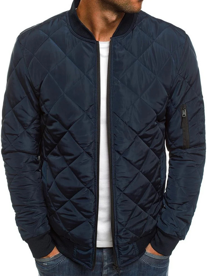 Men's Quilted Durable Puffer Jacket for Cold Weather