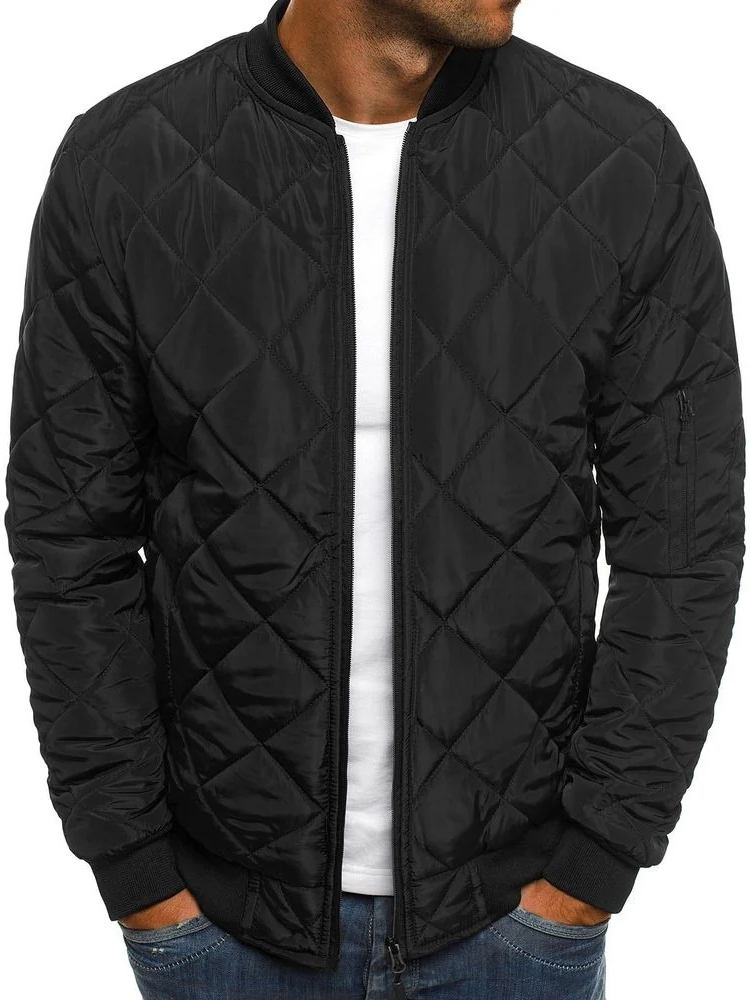 Men's Quilted Durable Puffer Jacket for Cold Weather