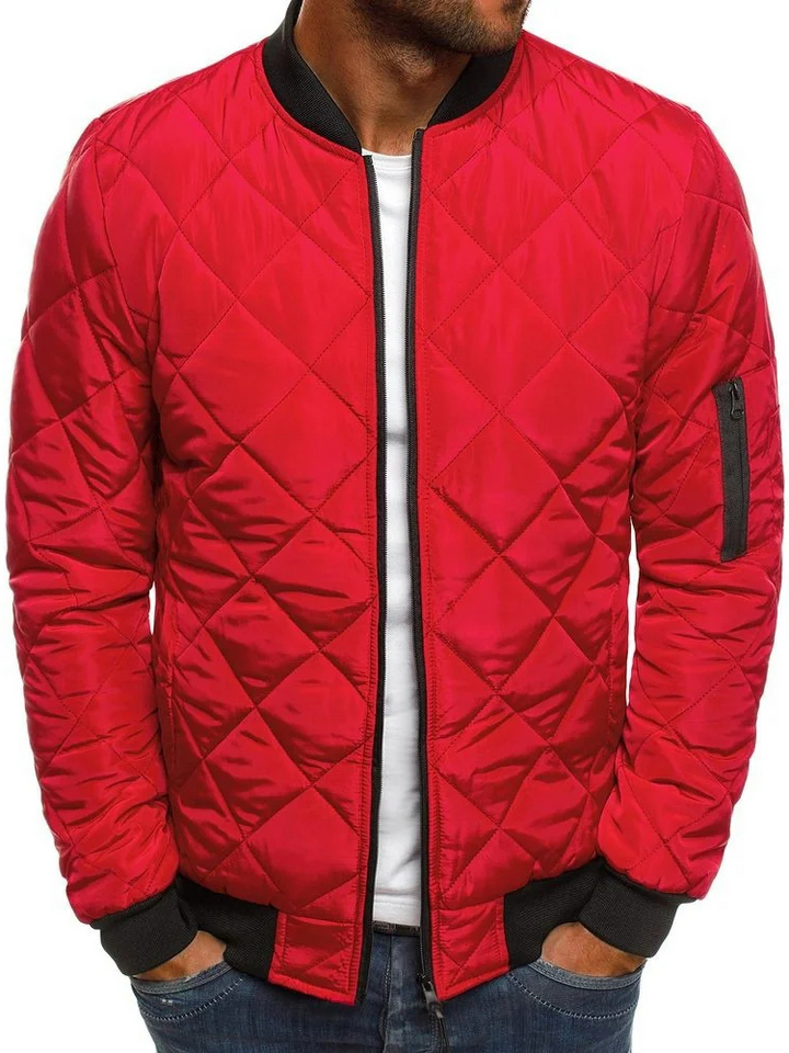 Men's Quilted Durable Puffer Jacket for Cold Weather