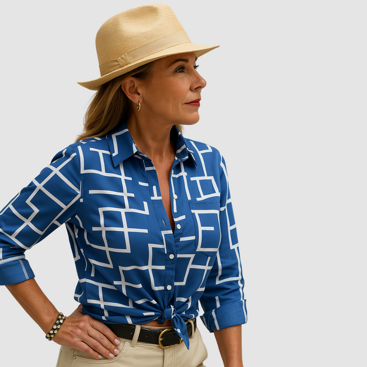 Mandy | Women's Elegant Breathable Blouse-The Yellow Prime