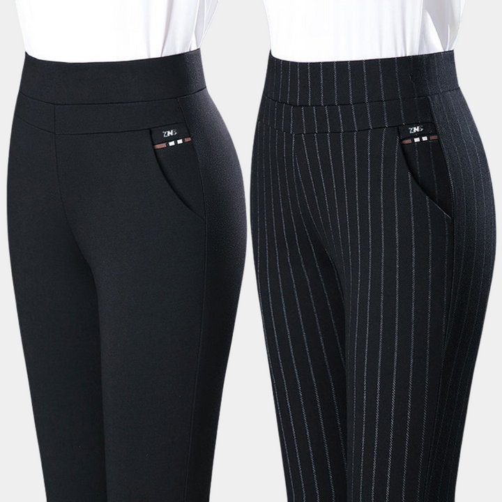 Margot | Women's Elegant High-Waist Stretch Pants for Comfort-The Yellow Prime