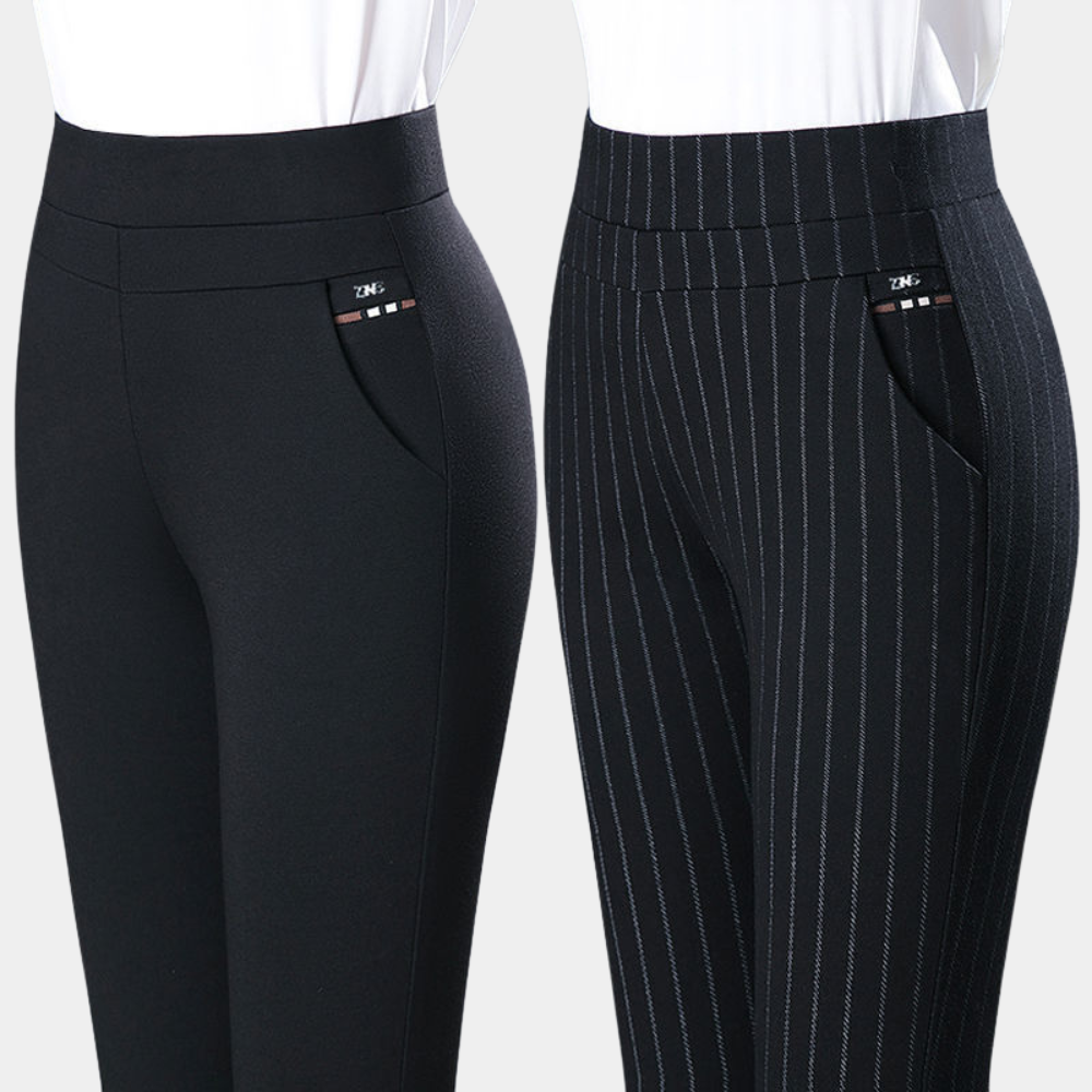 Women's High-Waisted Stretch Pants for Ultimate Comfort-The Yellow Prime