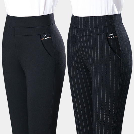 Margot | Women's Elegant High-Waist Stretch Pants for Comfort-The Yellow Prime
