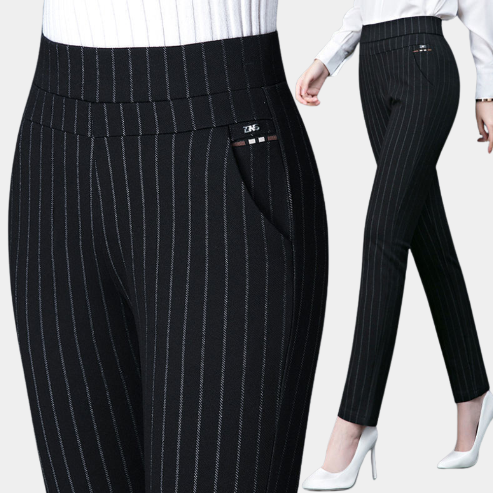 Margot | Women's Elegant High-Waist Stretch Pants for Comfort-The Yellow Prime