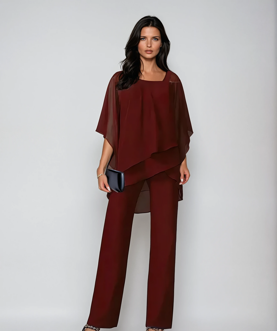 Mariella | Women's Two-Piece Layered Outfit-The Yellow Prime