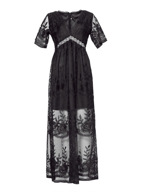 Mary | Women's Elegant Long Sleeve Maxi Dress-The Yellow Prime