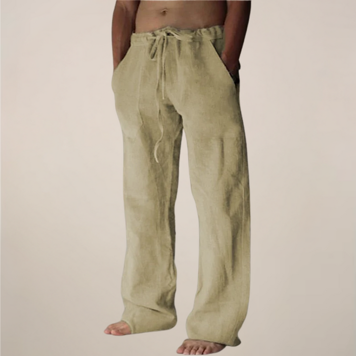 Logan | Casual Wide Leg Men's Pants-The Yellow Prime