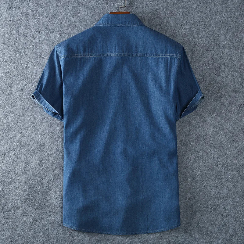 Oliver | Stylish Casual Denim Shirt for Men-The Yellow Prime