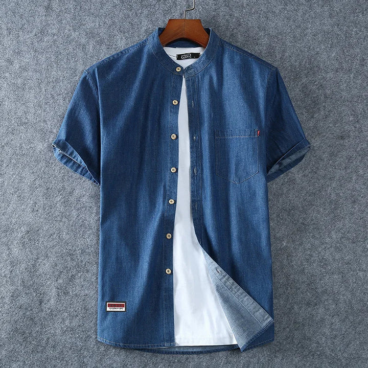 Oliver | Stylish Casual Denim Shirt for Men-The Yellow Prime
