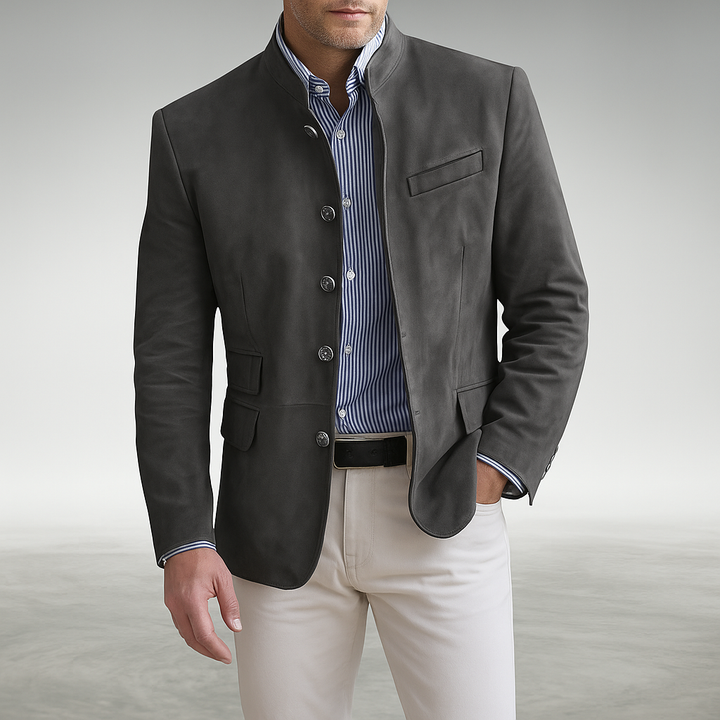 Cárdigan informal moderno abotonado para hombre