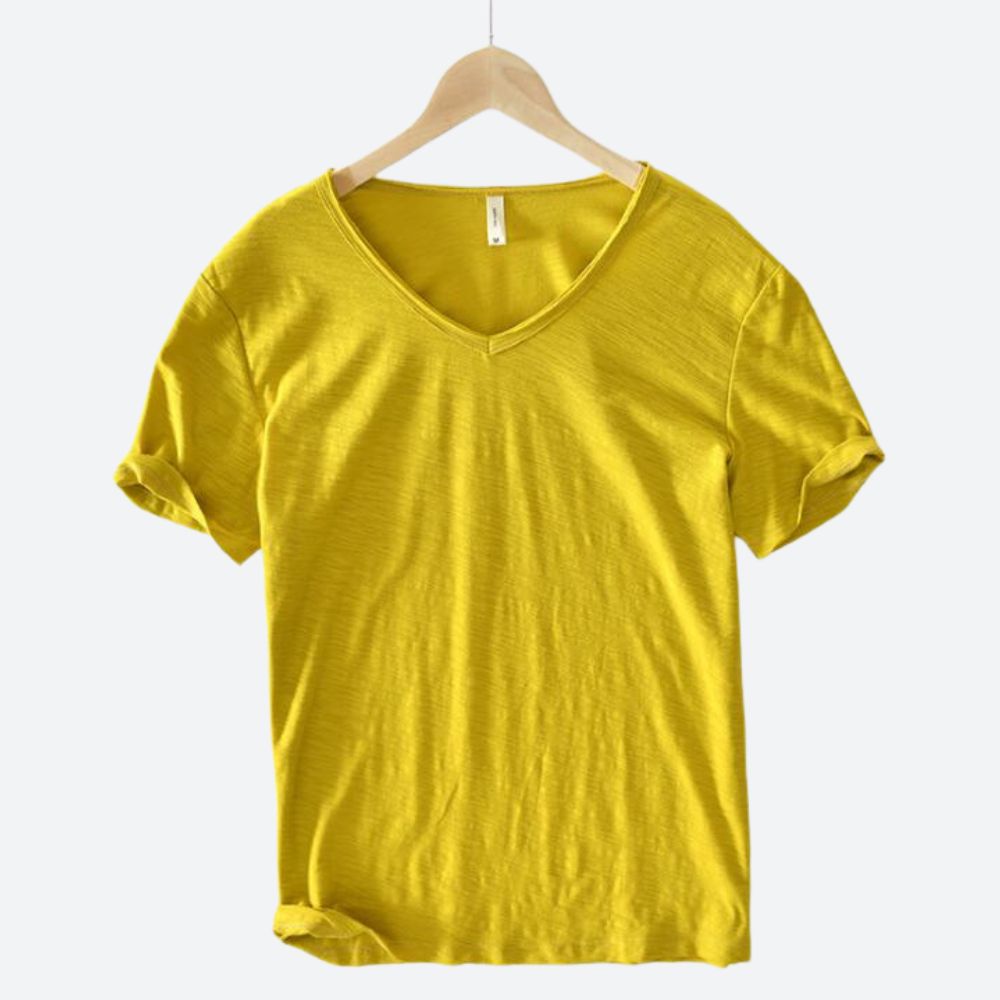 Maxx | Men's Refreshing Comfortable Summer Cotton-Linen T-Shirt-The Yellow Prime