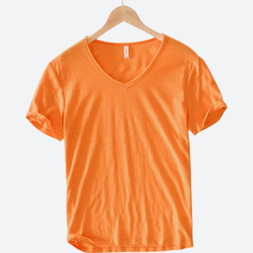 Maxx | Men's Refreshing Comfortable Summer Cotton-Linen T-Shirt-The Yellow Prime