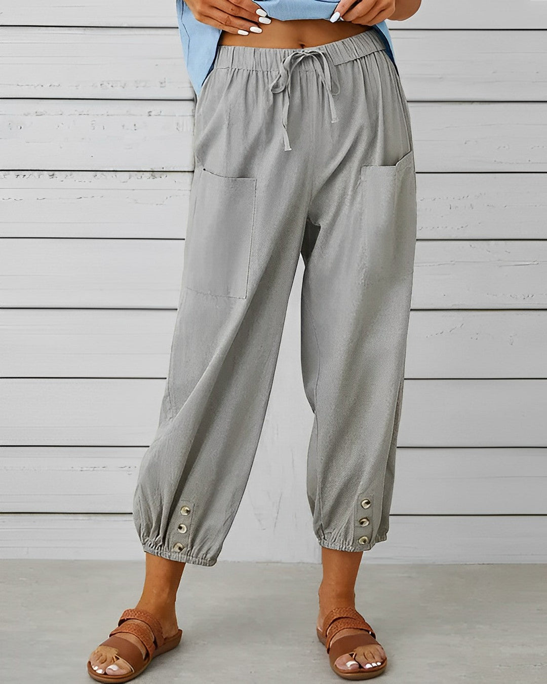 Maya | Women's Fashionable High-Waisted Wide Leg Pants-The Yellow Prime