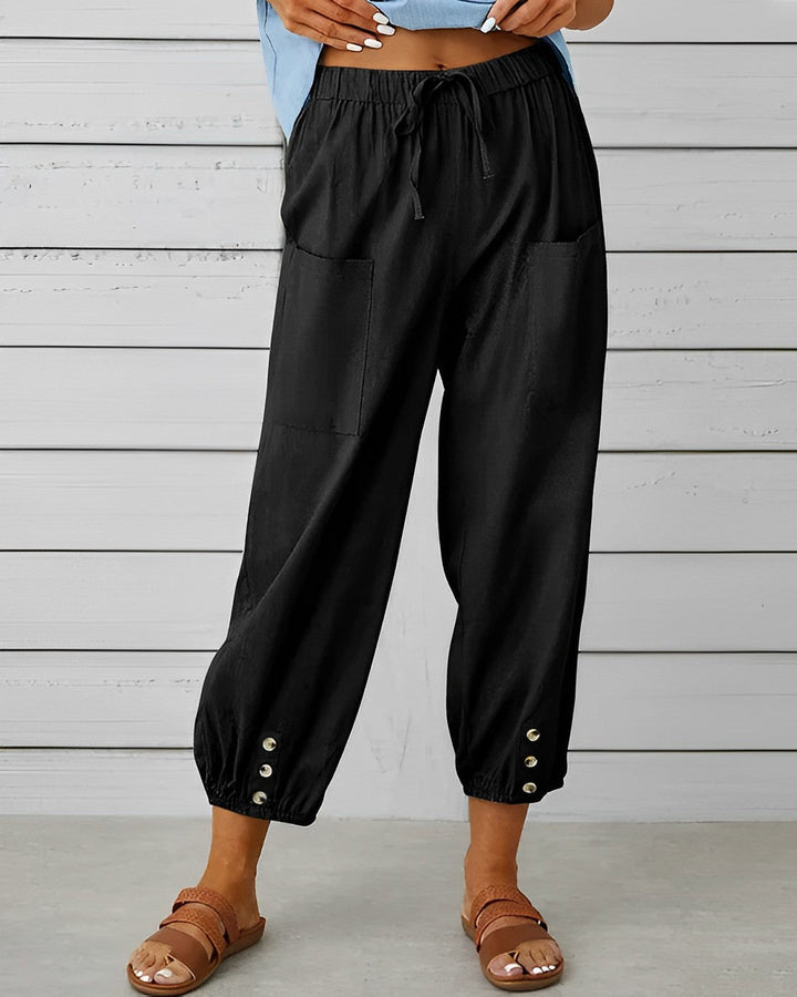 Maya | Women's Fashionable High-Waisted Wide Leg Pants-The Yellow Prime