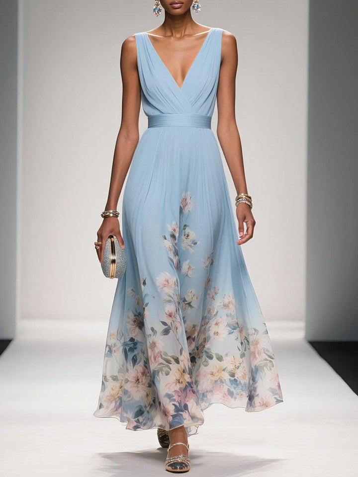 Emma | Women's Floral Summer Wedding Guest Dress-The Yellow Prime