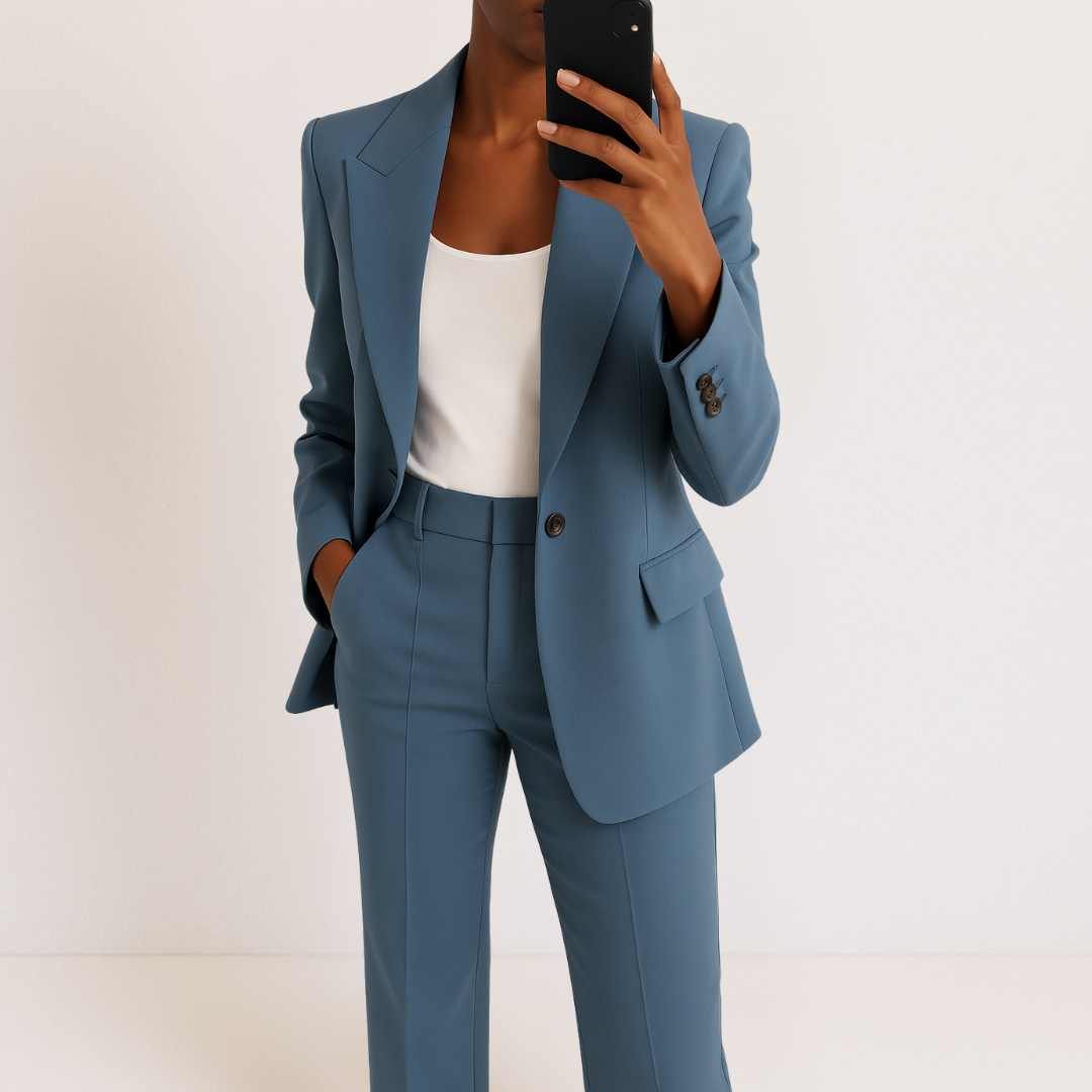 Melynda | Women's Stylish Two-Part Suit Set-The Yellow Prime