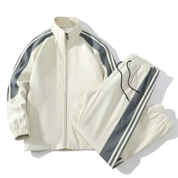 Men's Jogger Set with Zipper Jacket for Comfortable Activewear
