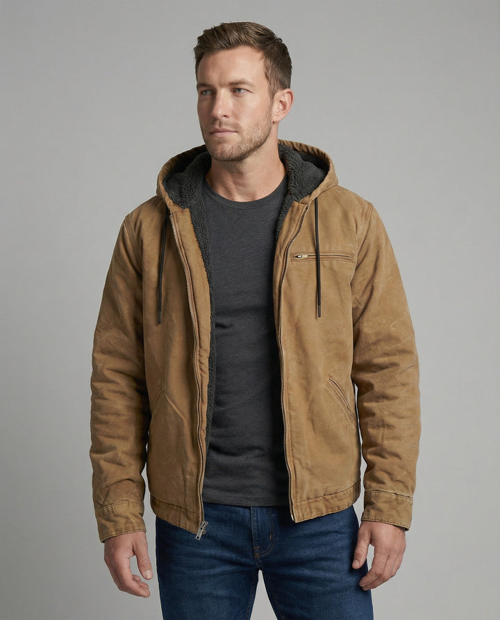 Men's Stylish Comfort-Fit Jacket with Elegant Detailing