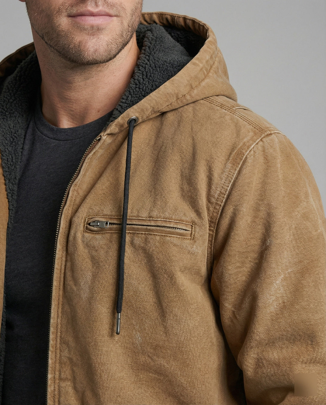 Men's Stylish Comfort-Fit Jacket with Elegant Detailing