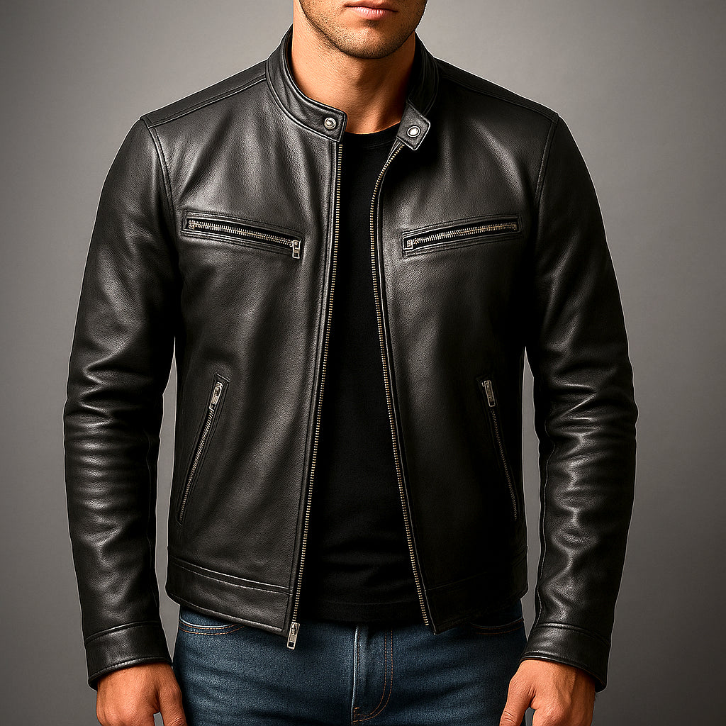 Men's Vintage Leather Jacket – Timeless Style and All-Day Comfort