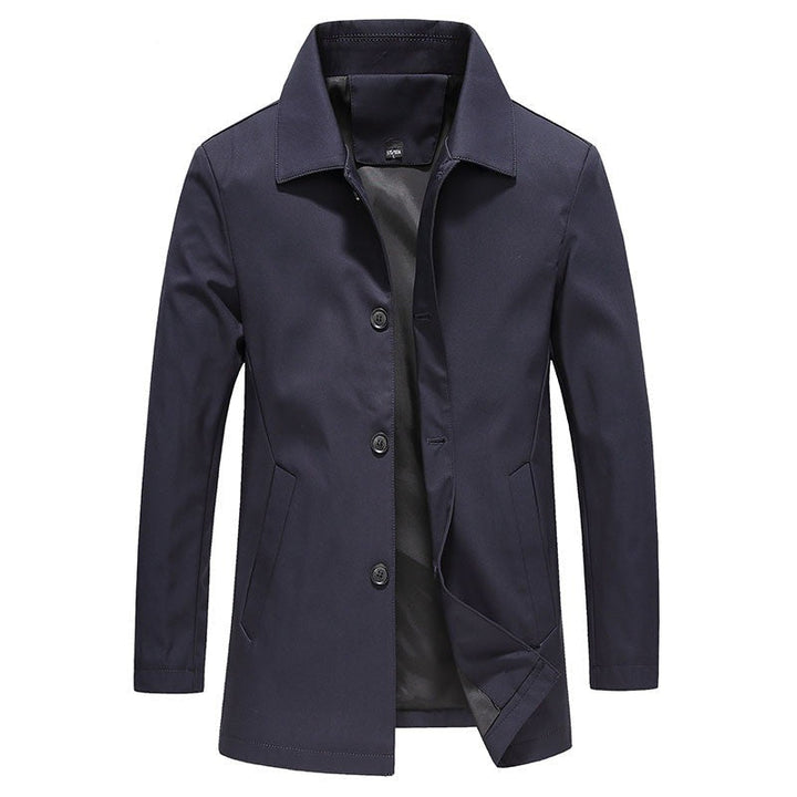 Men's Windproof Jacket – Long Fit for Autumn Weather