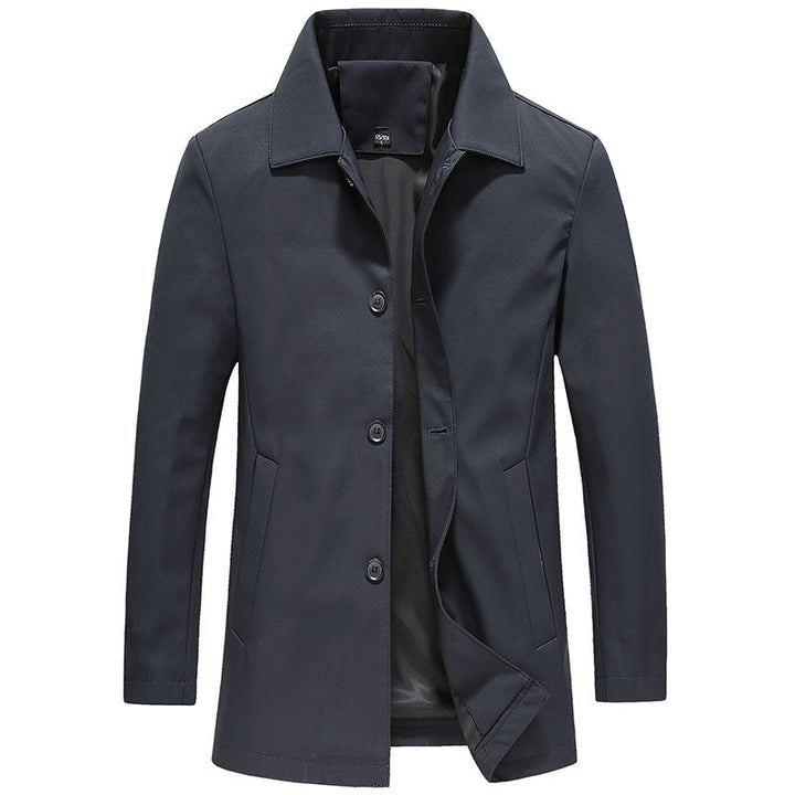 Men's Windproof Jacket – Long Fit for Autumn Weather