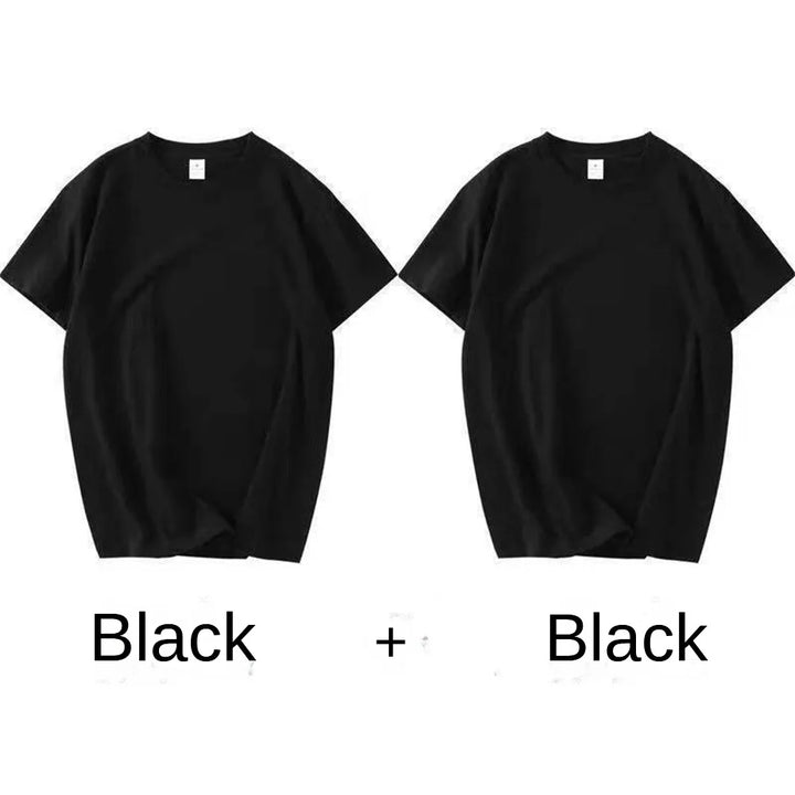 Men's 2PCS 100% Cotton Short Sleeve Casual T-Shirts-The Yellow Prime