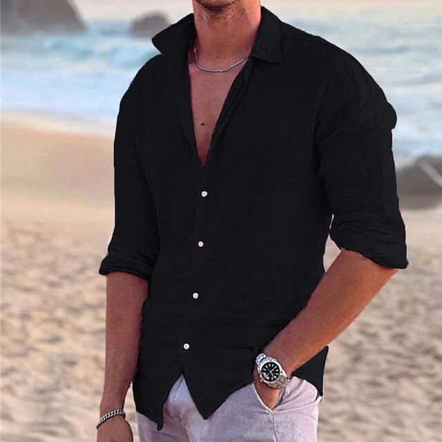 Men's Airy Linen Summer Shirt for Ultimate Comfort-The Yellow Prime