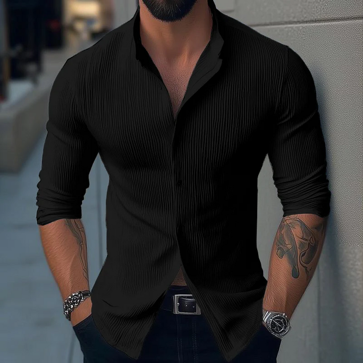 Men's Casual Button-Up Shirt-The Yellow Prime