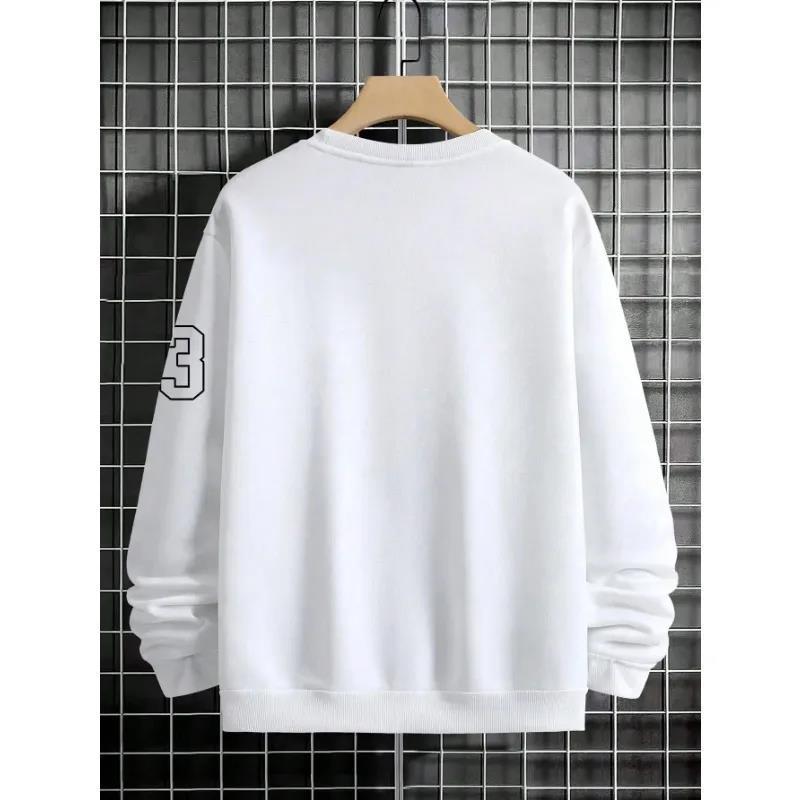 Men's Casual Fleece Crewneck Sweatshirt-The Yellow Prime