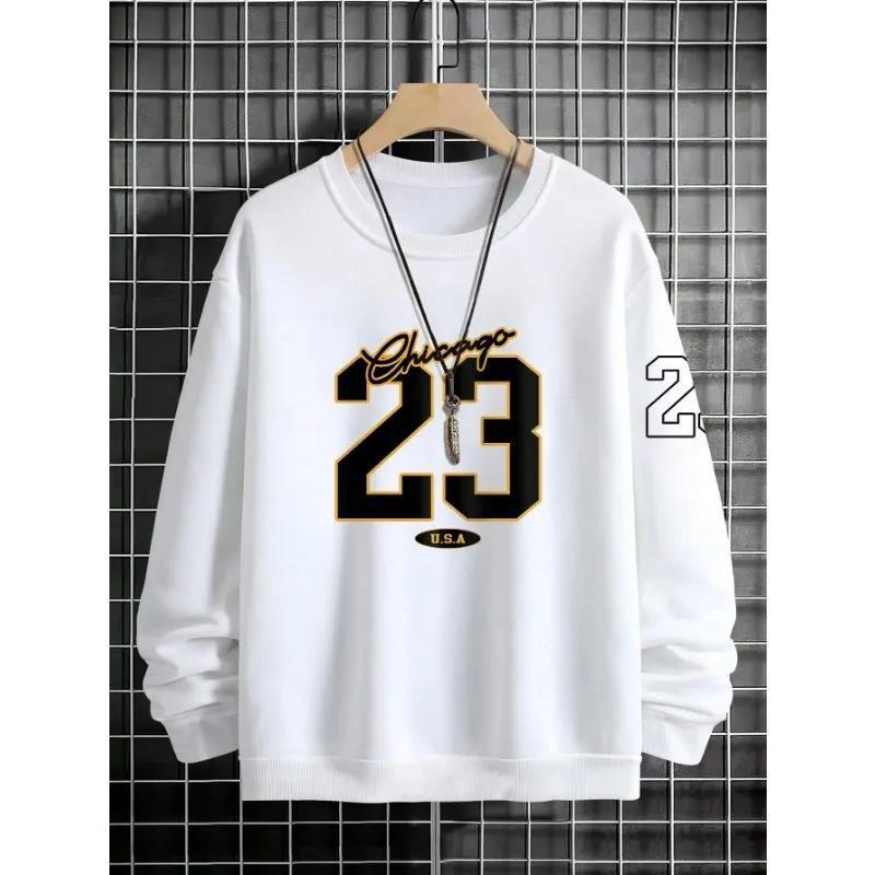 Men's Casual Fleece Crewneck Sweatshirt-The Yellow Prime