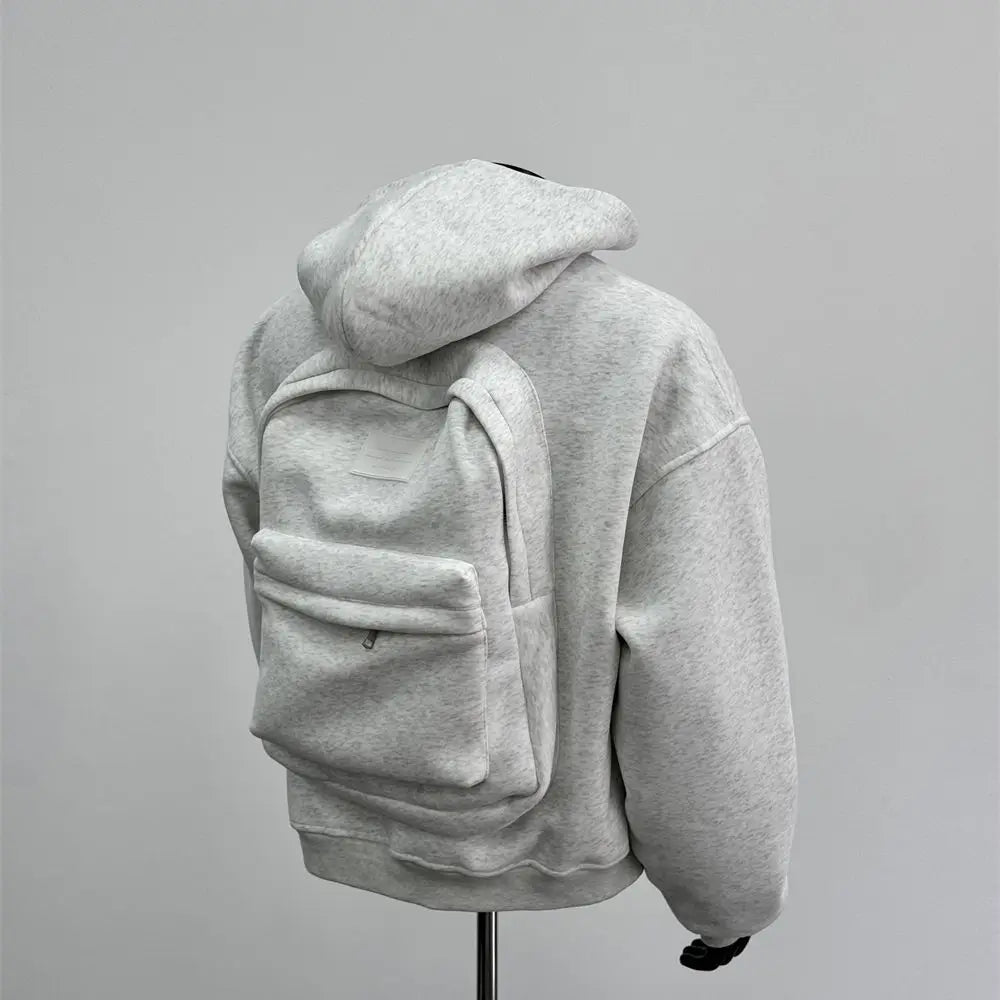 Men's Casual Hooded Sweatshirt with Backpack Design for Comfort-The Yellow Prime