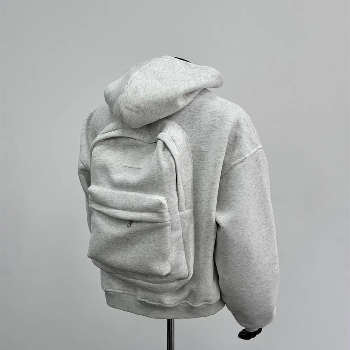 Men's Casual Hooded Sweatshirt with Backpack Design for Comfort-The Yellow Prime