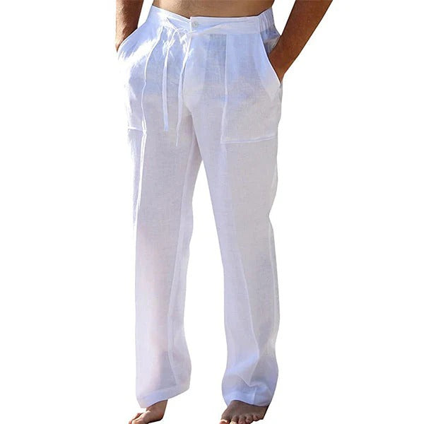 Men's Casual Loose Fit Minimalist Style Trousers-The Yellow Prime