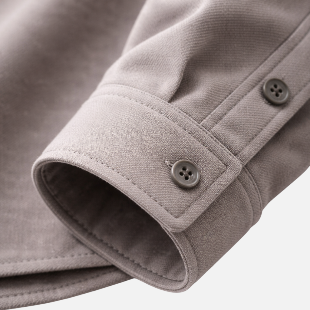 Men's Casual Overshirt with Chest Pocket-The Yellow Prime