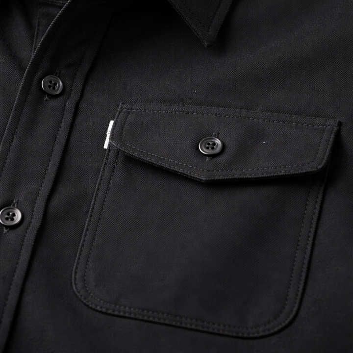 Men's Casual Overshirt with Chest Pocket-The Yellow Prime