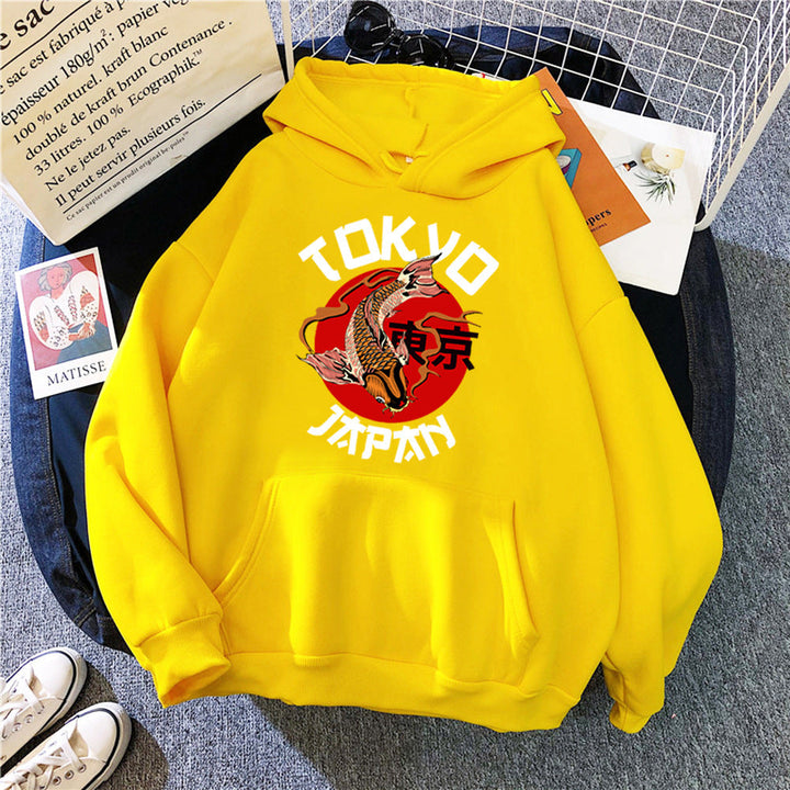 Men's Casual Pullover Hooded Sweater - Soft Polyester-The Yellow Prime