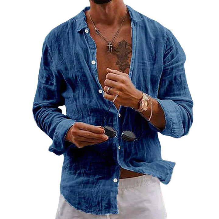 Men's Casual Shirt - Relaxed Fit for Easy Summer Style-The Yellow Prime