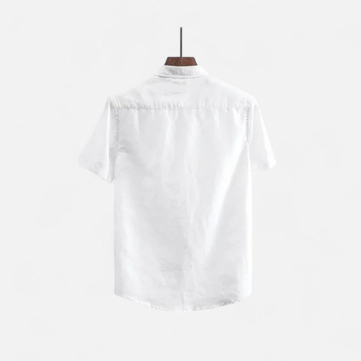 Men's Casual Short-Sleeve Button-Up Shirt-The Yellow Prime