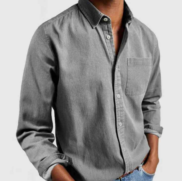 Men's Classic Button-Up Shirt-The Yellow Prime