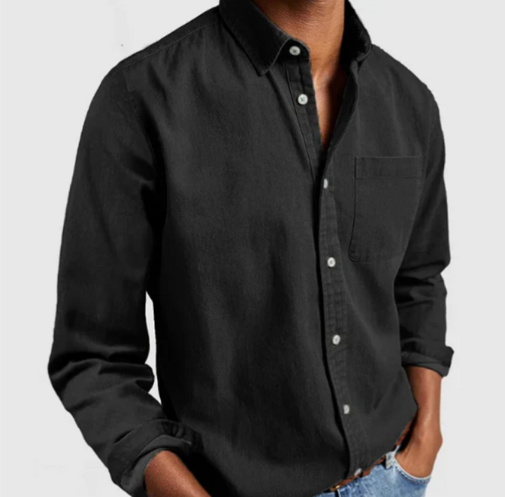 Men's Classic Button-Up Shirt-The Yellow Prime