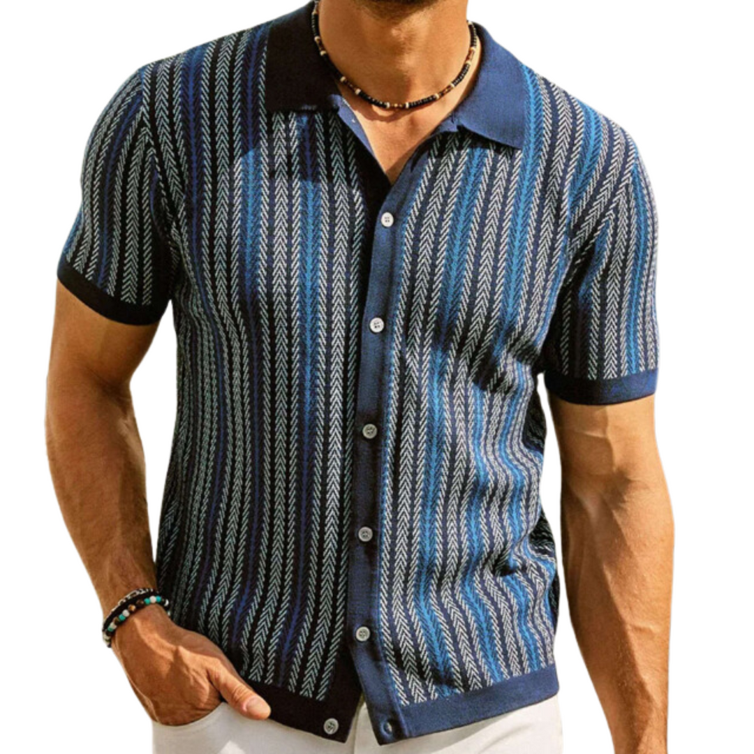 Men's Classic Knit Shirt | Versatile for Casual or Formal Wear-The Yellow Prime