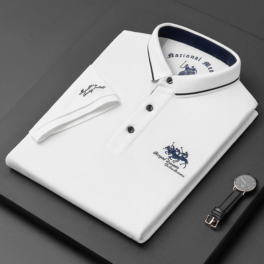 Men's Classic Polo Shirt, Breathable Fabric, Modern Fit, Versatile Style-The Yellow Prime