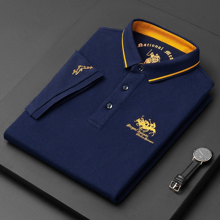 Men's Classic Polo Shirt, Breathable Fabric, Modern Fit, Versatile Style-The Yellow Prime