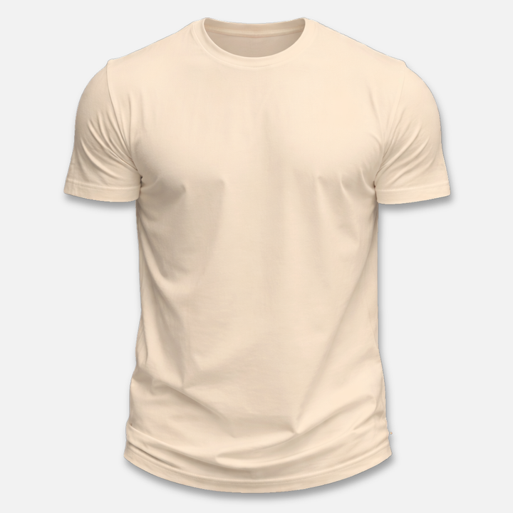 Men's Classic Round Neckline T-Shirt in Timeless Style-The Yellow Prime