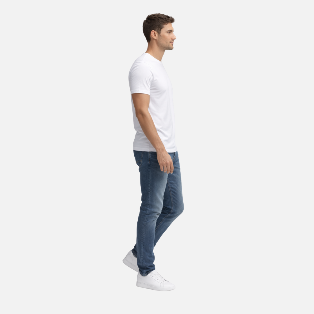 Men's Classic Round Neckline T-Shirt in Timeless Style-The Yellow Prime