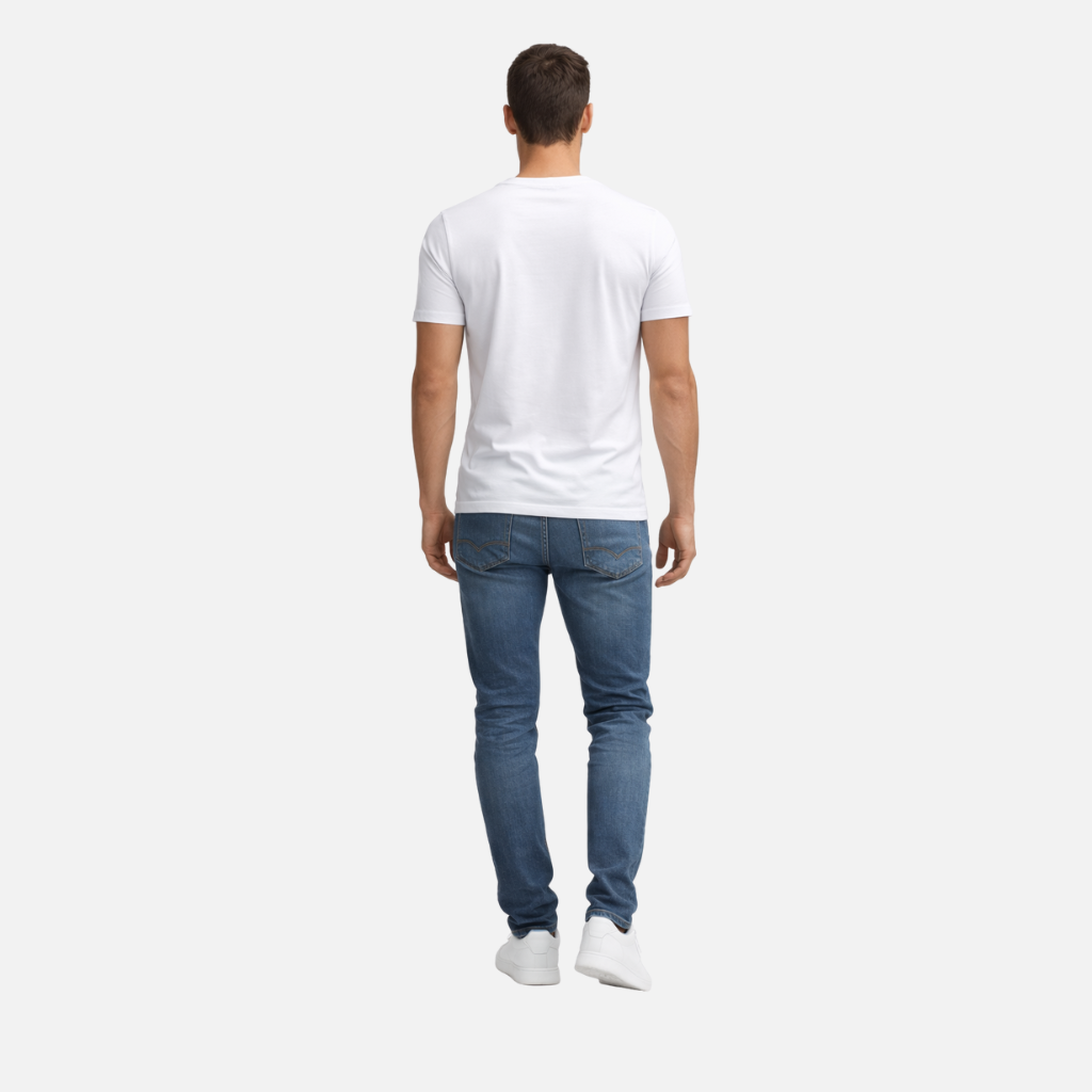 Men's Classic Round Neckline T-Shirt in Timeless Style-The Yellow Prime
