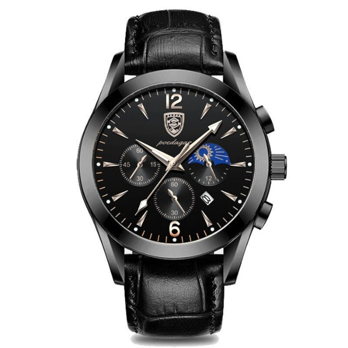 Men's Classic Stainless Steel Analog Watch – Waterproof for All Occasions-The Yellow Prime