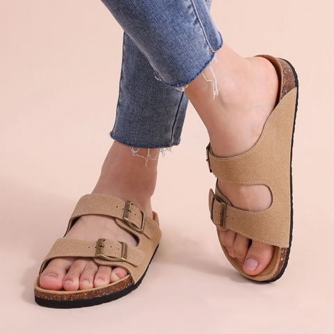 Men's Comfort Sandals with Cork Footbed for All-Day Support-The Yellow Prime
