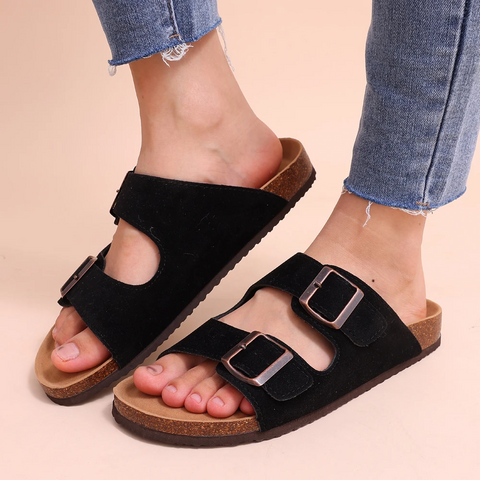 Men's Comfort Sandals with Cork Footbed for All-Day Support-The Yellow Prime